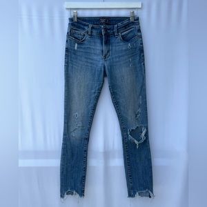 Vintage Abercrombie Distressed Cropped Skinny Jeans